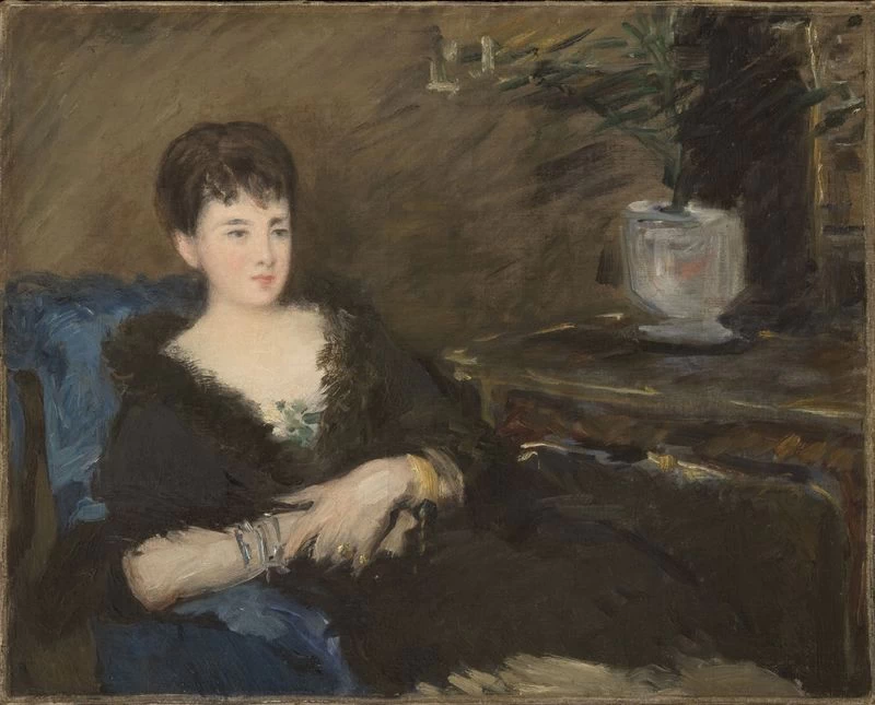 304-Édouard Manet, Ritratto di Mademoiselle Isabelle Lemmonier, 1879-Philadelphia Museum of Art 